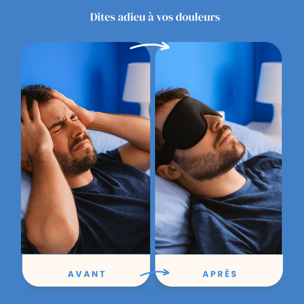 Masque de sommeil contour 3D - MigraCool